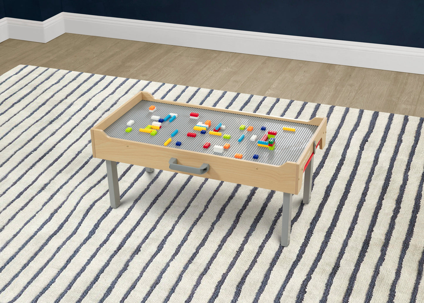 Play N Store Building Bricks Play Table with 100+ Play Bricks Included