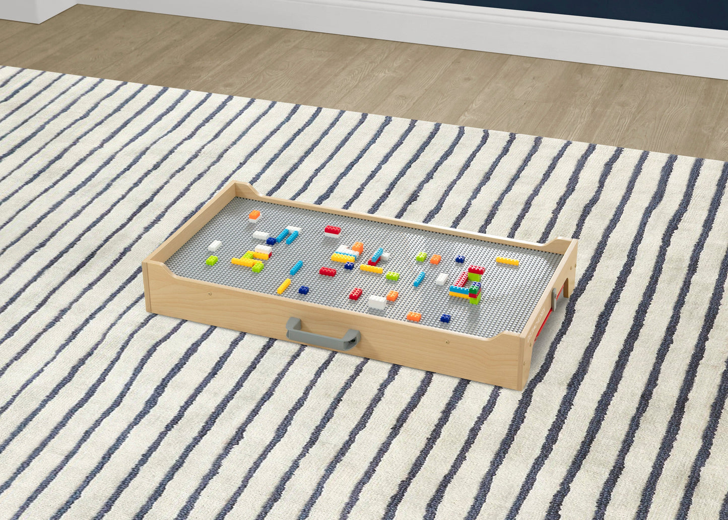 Play N Store Building Bricks Play Table with 100+ Play Bricks Included
