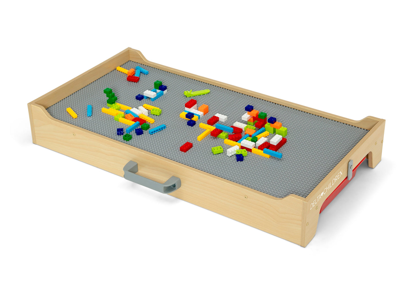 Play N Store Building Bricks Play Table with 100+ Play Bricks Included