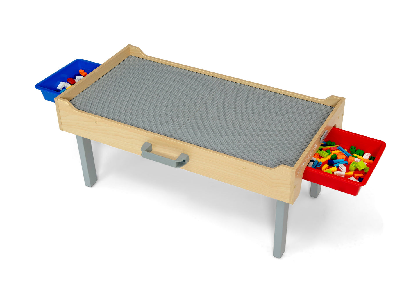 Play N Store Building Bricks Play Table with 100+ Play Bricks Included