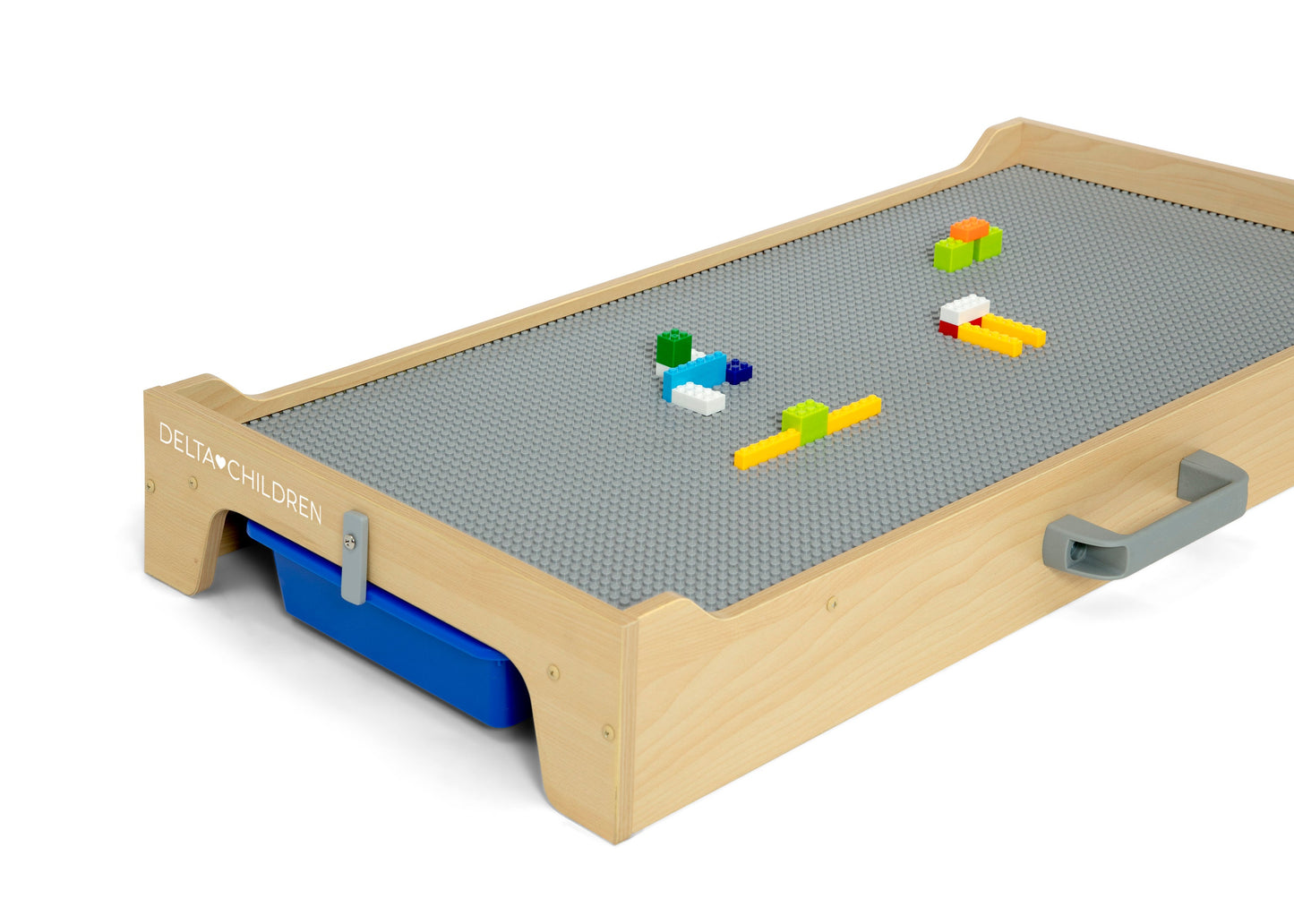 Play N Store Building Bricks Play Table with 100+ Play Bricks Included