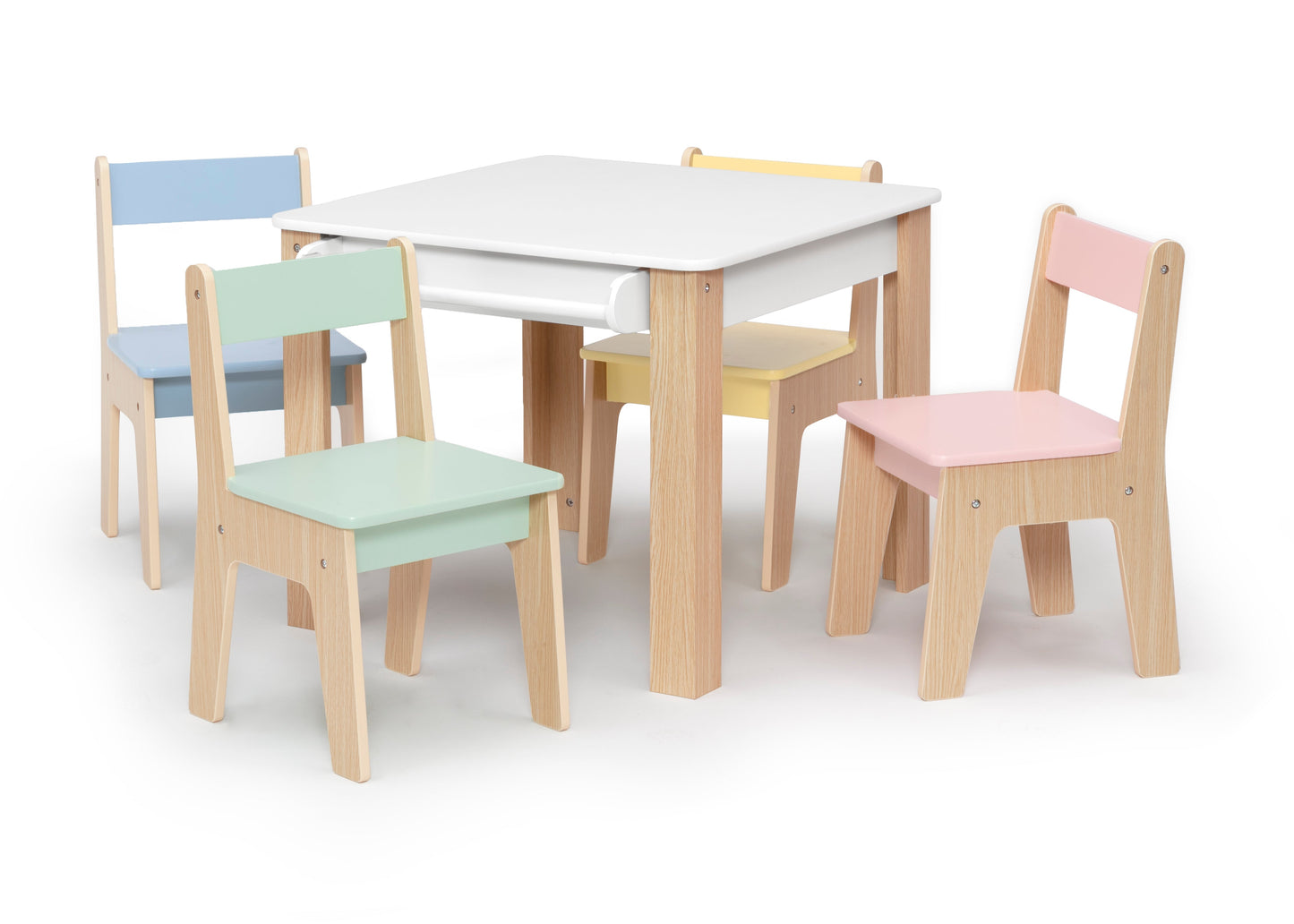GapKids Table and 4 Chair Set with Paper Roll Holder