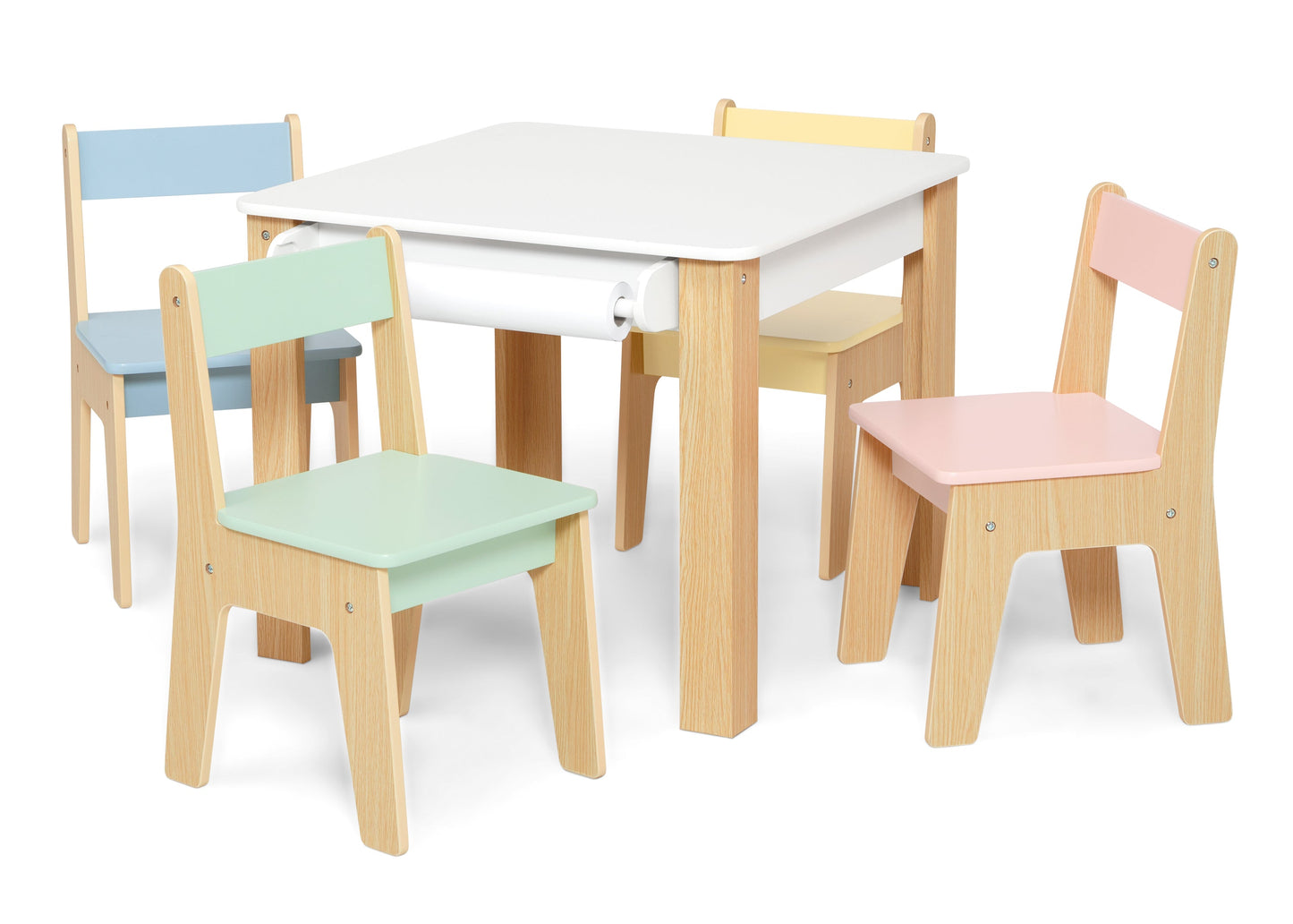 GapKids Table and 4 Chair Set with Paper Roll Holder