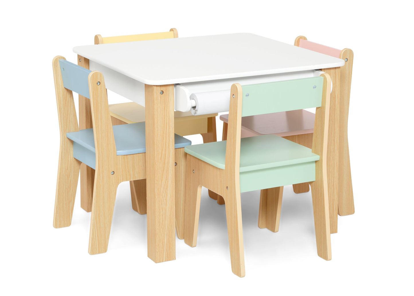 GapKids Table and 4 Chair Set with Paper Roll Holder