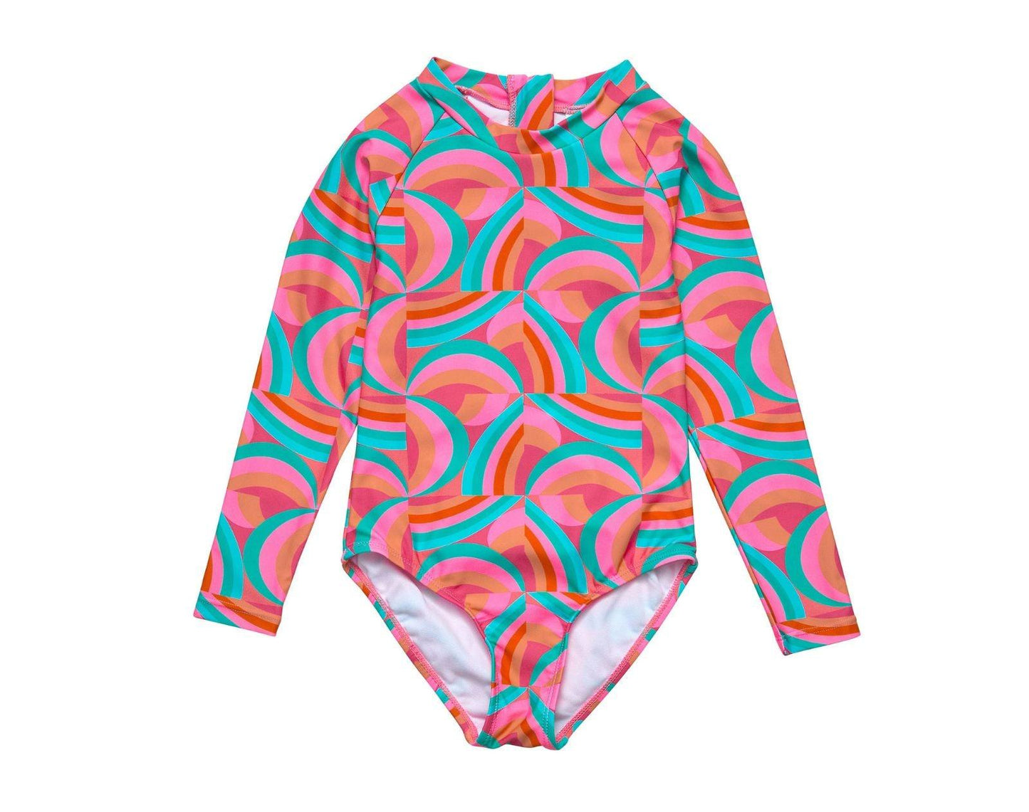 One Piece UPF 50+ Swimsuit - Geo Melon