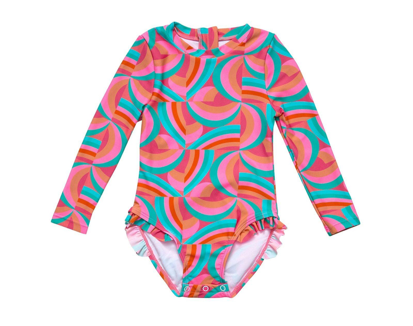 One Piece UPF 50+ Swimsuit - Geo Melon