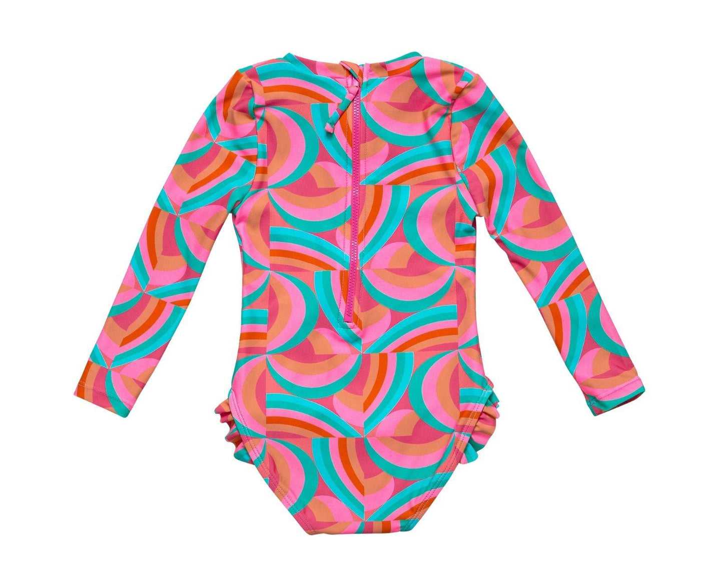 One Piece UPF 50+ Swimsuit - Geo Melon
