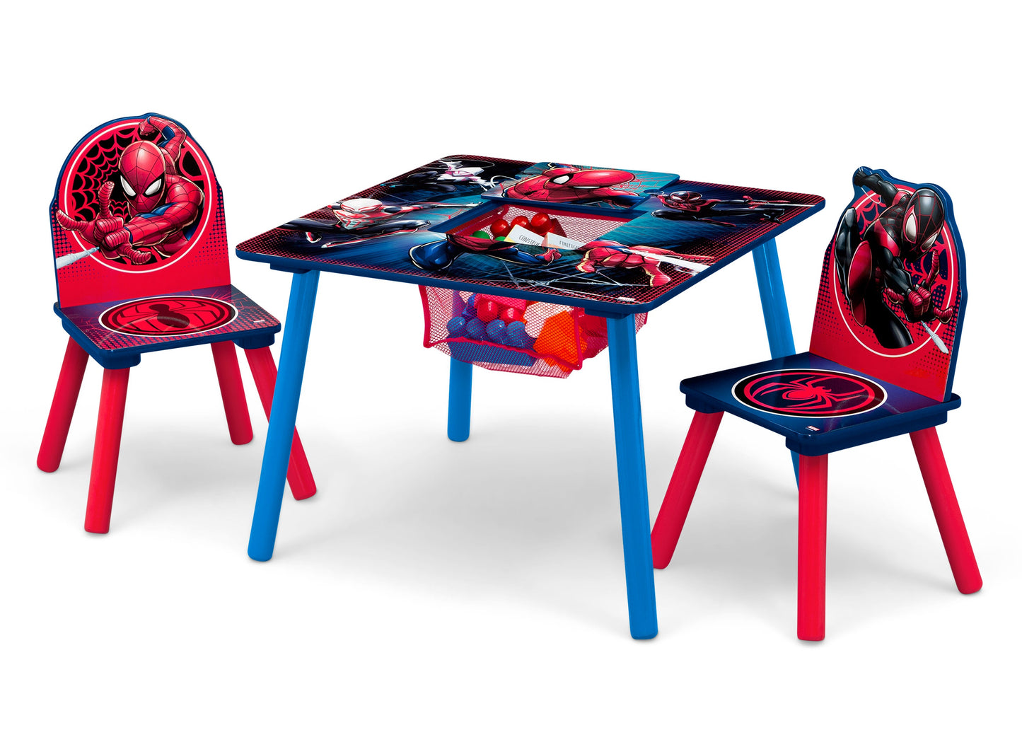 Spider-Man Table and Chair Set With Storage