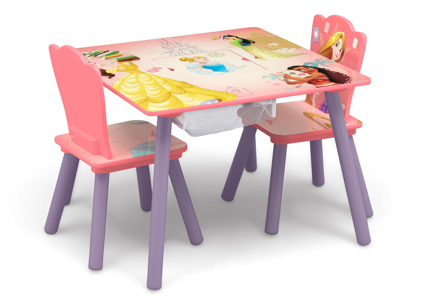 Princess Table and Chair Set with Storage
