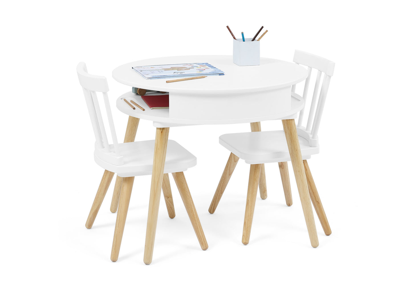 Hudson Storage Table & 2-Piece Chair Set