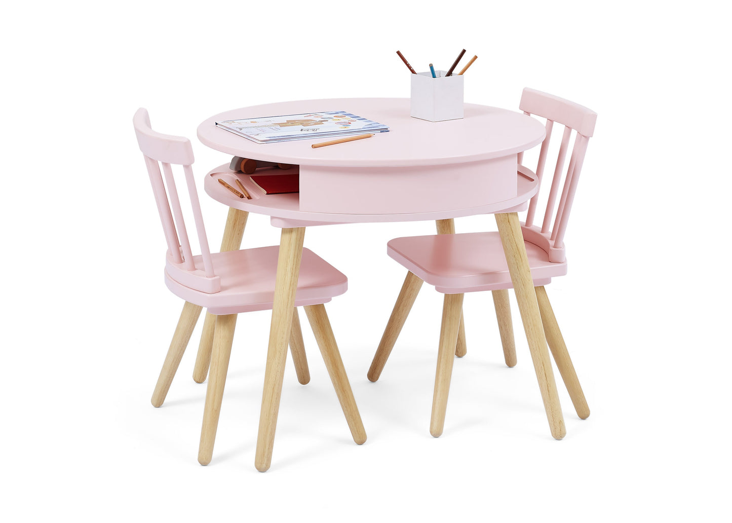 Hudson Storage Table & 2-Piece Chair Set