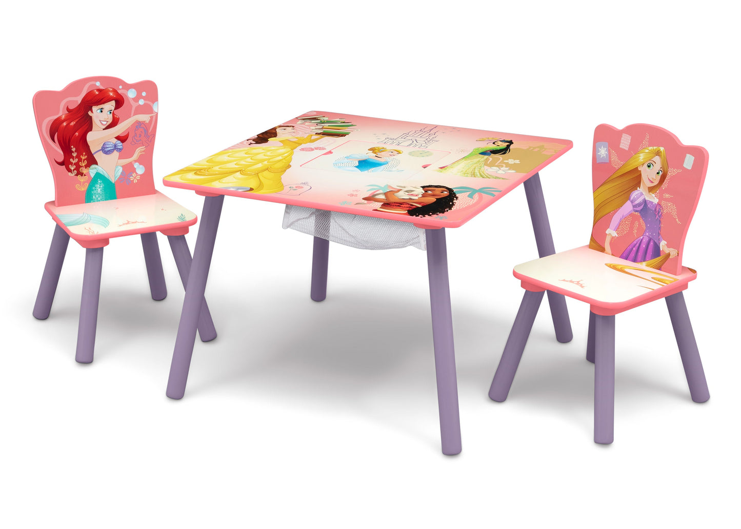 Princess Table and Chair Set with Storage