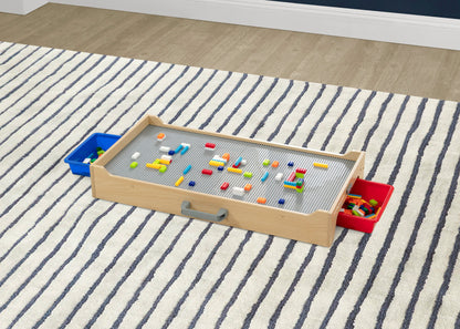 Play N Store Building Bricks Play Table with 100+ Play Bricks Included