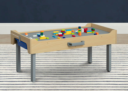 Play N Store Building Bricks Play Table with 100+ Play Bricks Included
