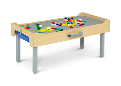 Play N Store Building Bricks Play Table with 100+ Play Bricks Included