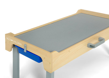 Play N Store Building Bricks Play Table with 100+ Play Bricks Included