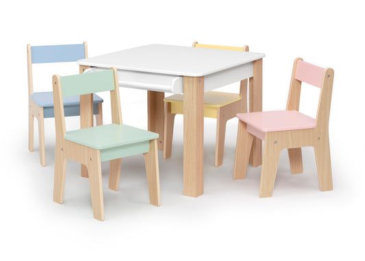 GapKids Table and 4 Chair Set with Paper Roll Holder