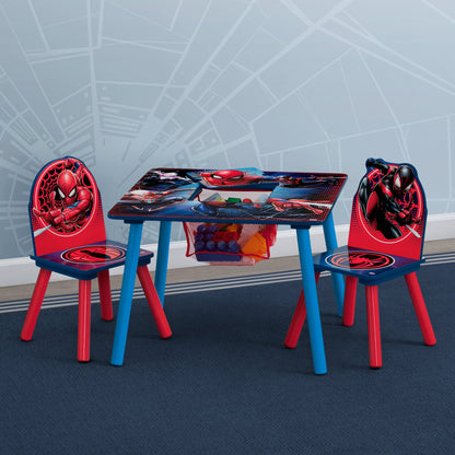 Spider-Man Table and Chair Set With Storage