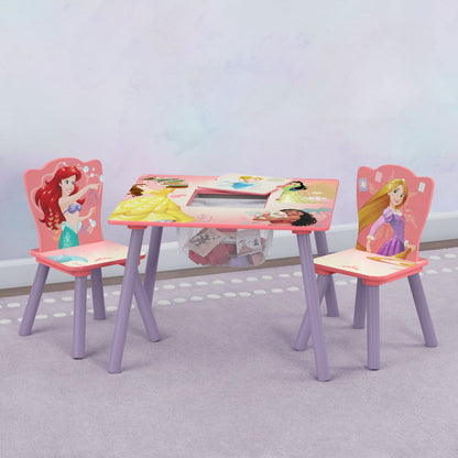 Princess Table and Chair Set with Storage